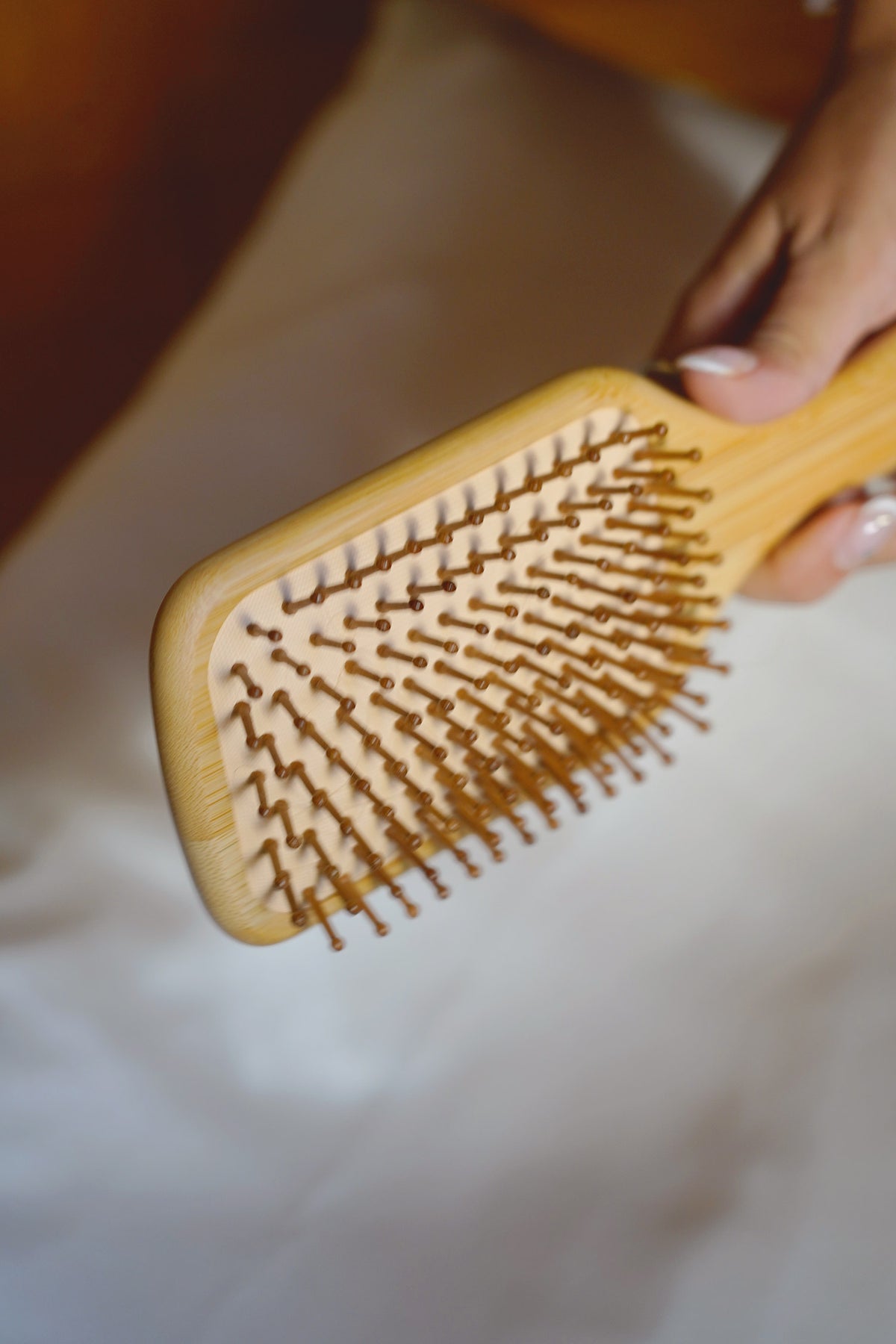Spazzola per capelli in bambù