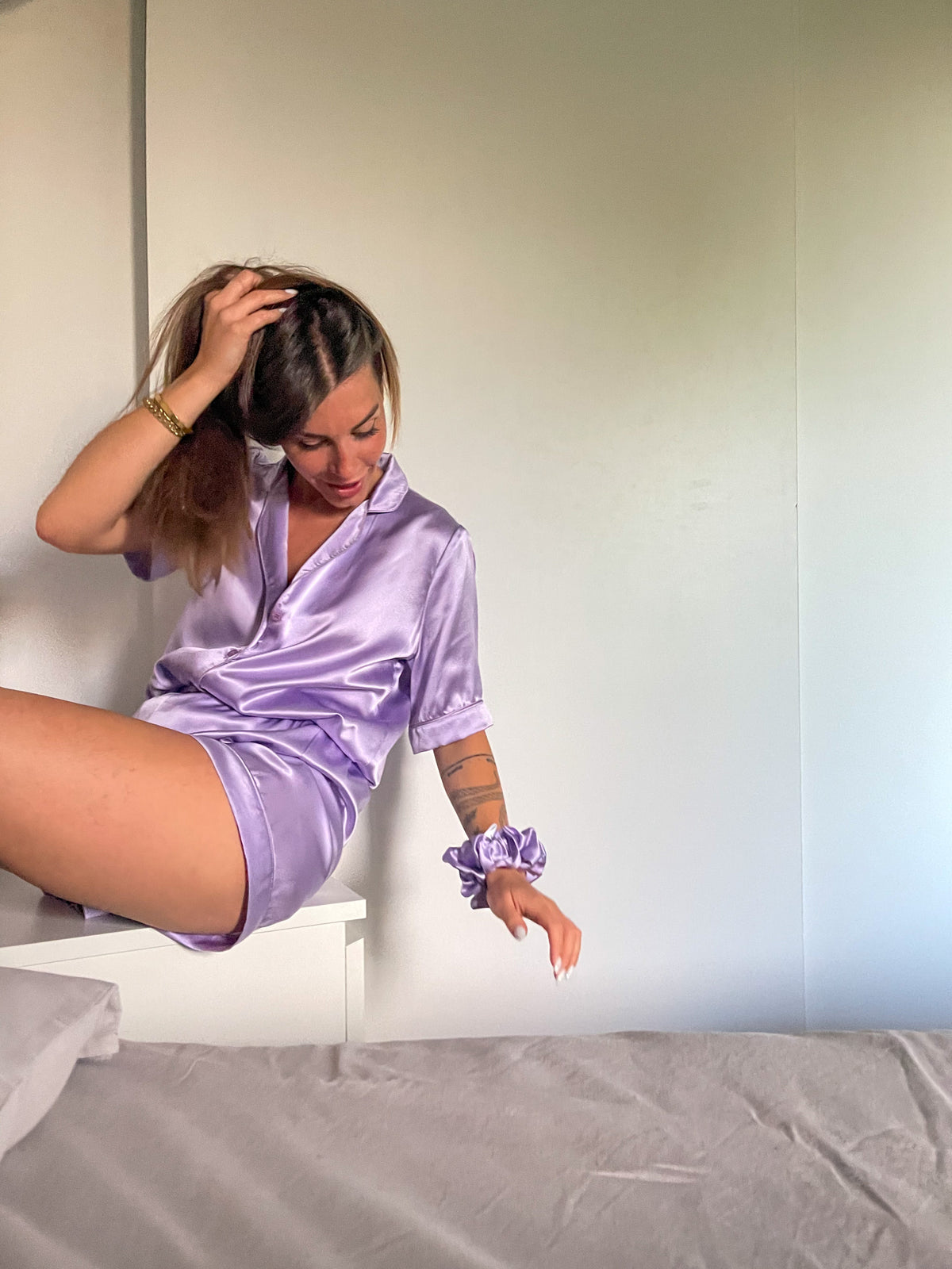 Francine Sleepwear Short pigiama in seta
